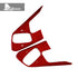 Dry Carbon Fiber Steering Wheel Button Panel Red Trim For Corvette C8 2020-2022